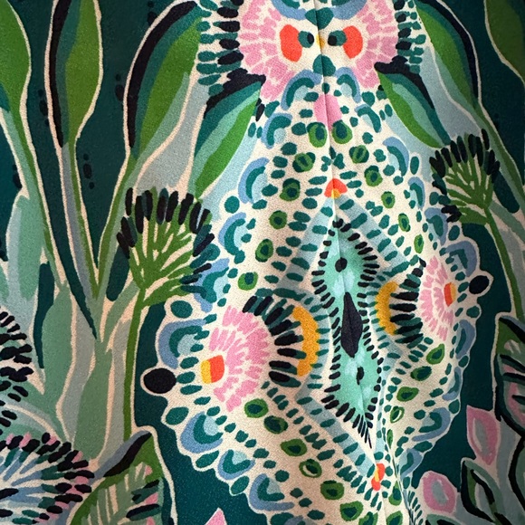 NWT LILLY PULITZER BRANDI SHIFT DRESS SIZE 4 VALENCIA TEAL RAIN FOREST ENGINEERE - Picture 8 of 16